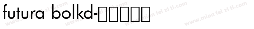 futura bolkd字体转换